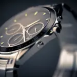 Close-up of a Rolex Oyster Perpetual watch, highlighting its luxury design relevant for pawn shop valuation.